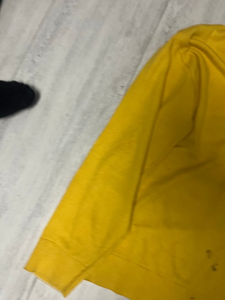 Sarı V Yaka Erkek Keten Triko - Görsel 4