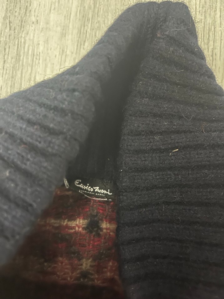 Erkek Çok Renkli Yün Yaka Detaylı Kazak - Görsel 5