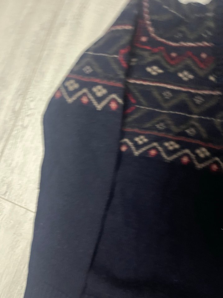 Erkek Çok Renkli Yün Yaka Detaylı Kazak - Görsel 3