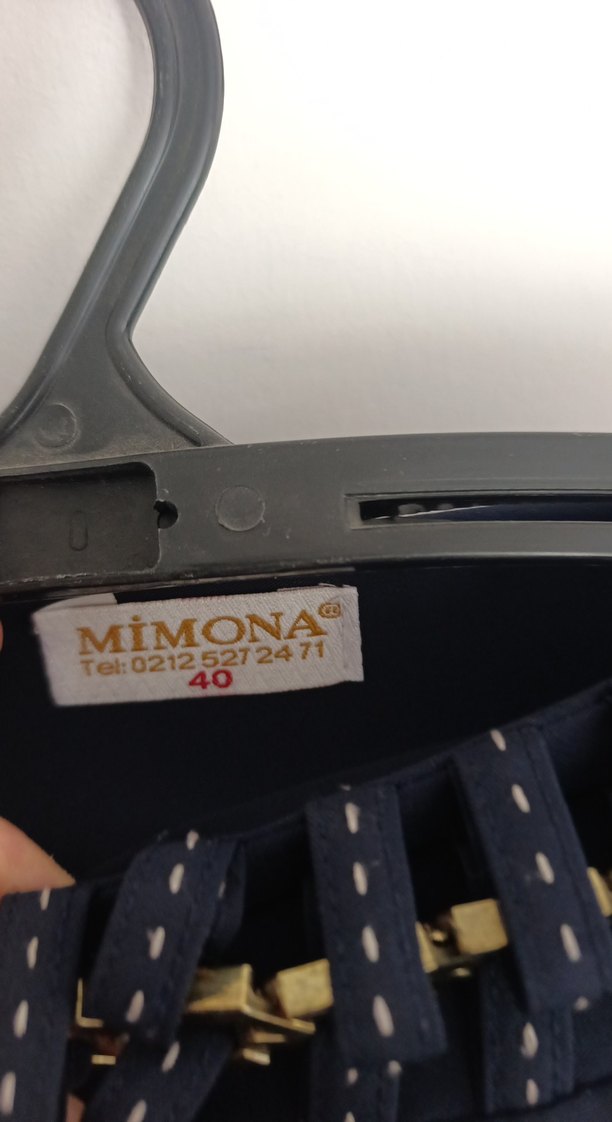 Mavi İşlemeli Pilili Hamile Eteği - Görsel 2