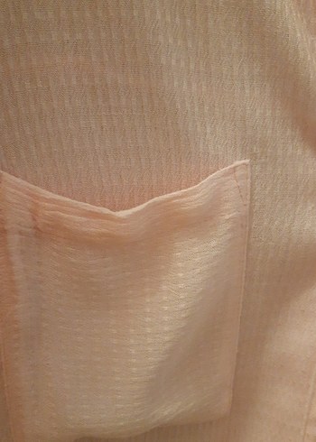 Pudra Rengi Düğmeli Kadın Gömlek - Görsel 3