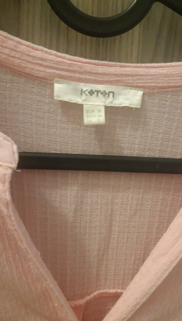 Pudra Rengi Düğmeli Kadın Gömlek - Görsel 2