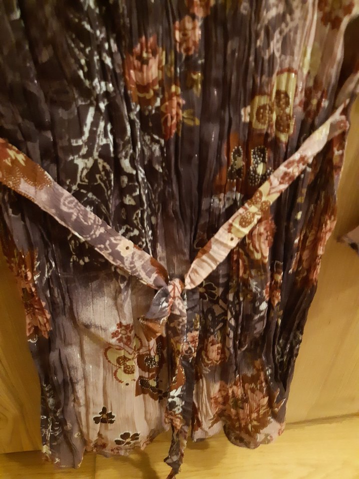 Bohem Uzun Kollu V Yaka  Tunik - Görsel 5