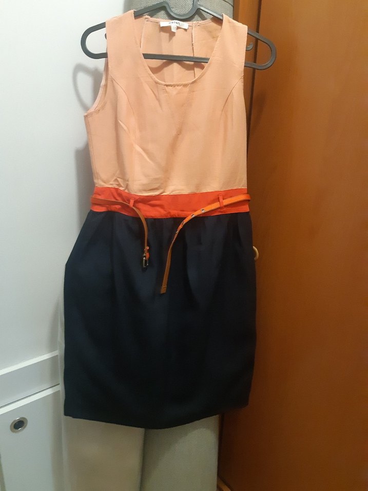 Kemerli Midi Kadın Elbise - Görsel 3