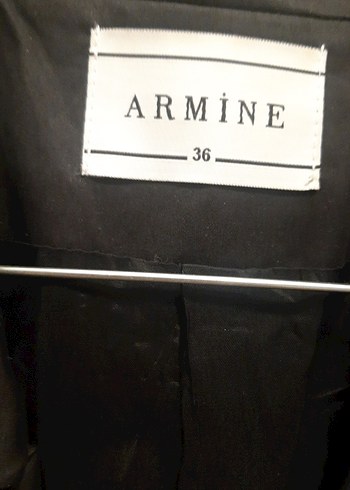 Siyah Kadın Blazer Ceket, Düğmeli, Midi Boy - Görsel 2