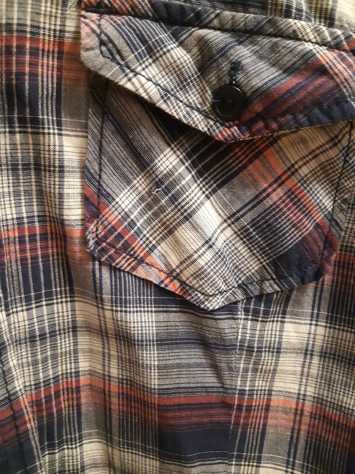 Düğmeli Gri Pamuklu Kadın Gömlek - Görsel 4