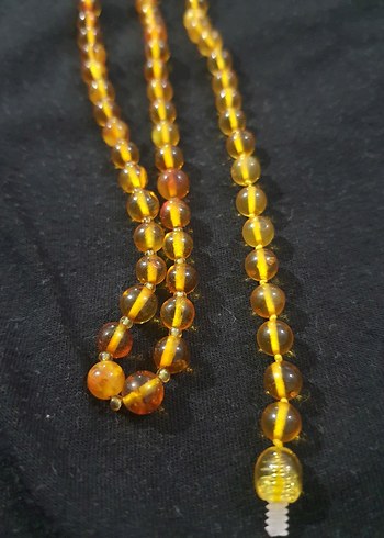 yetişkin ve çocuk damla kehribar kolye - Görsel 2