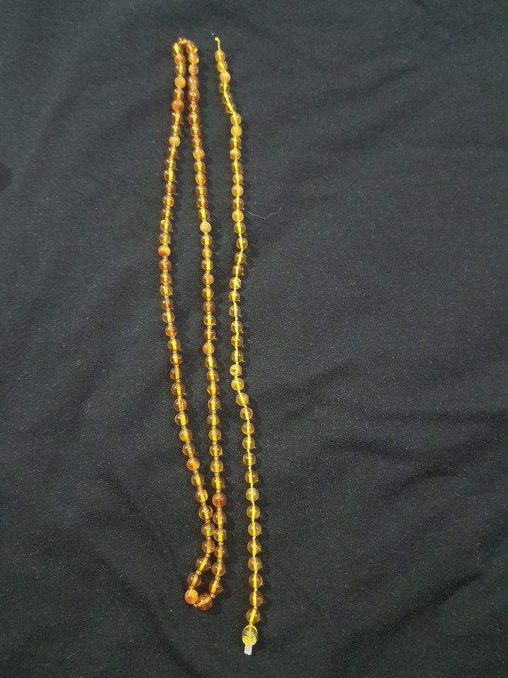 yetişkin ve çocuk damla kehribar kolye - Görsel 3