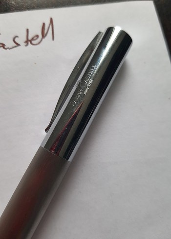 Faber Castell Metalik Gri Dolma Kalem - Görsel 4