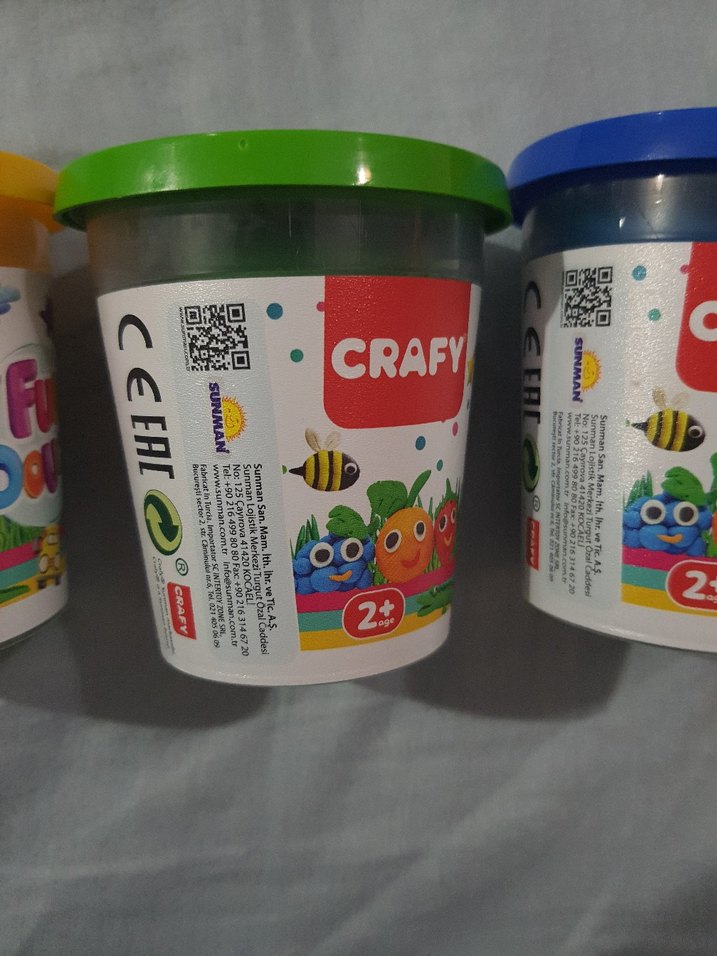 Renkli CRAFY Oyun Hamuru Seti 4 lu - Görsel 3