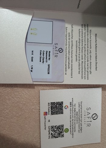 14 Ayar 1.1 gram Altın Sallantili Küpe - Görsel 3