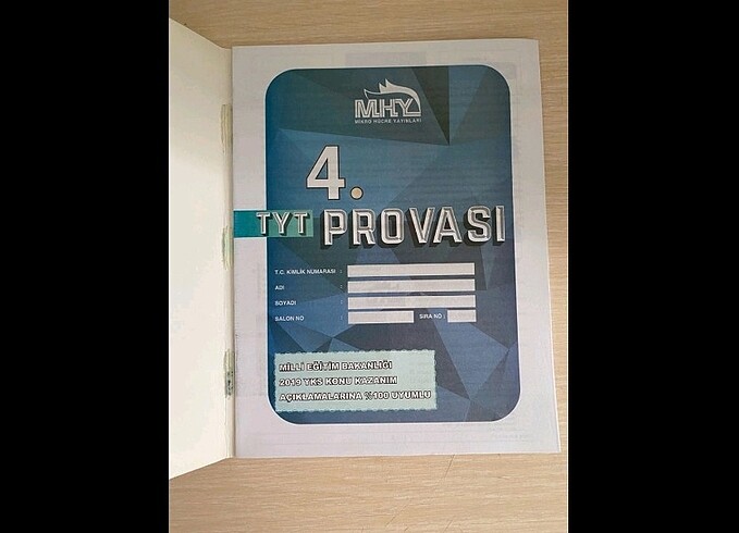 Tyt Denemeleri MHY Yayınları 