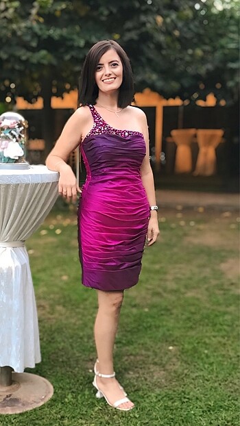 Fuşya abiye