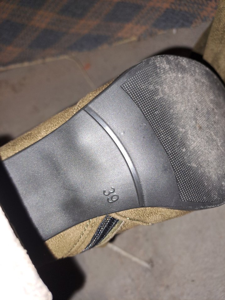 Kahverengi Süet Kadın Biker Bot - Görsel 3