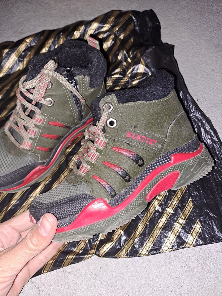 Gri Yılan Desenli Bağcıklı Erkek Bot - Görsel 2