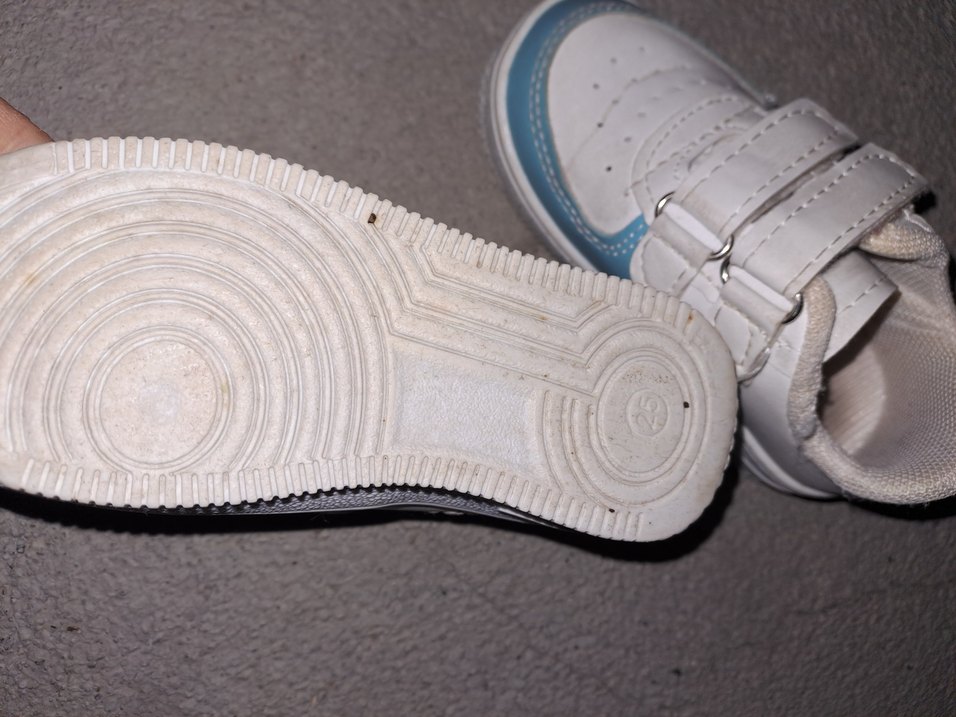 Beyaz Erkek Çocuk Spor Ayakkabı Velcro - Görsel 3