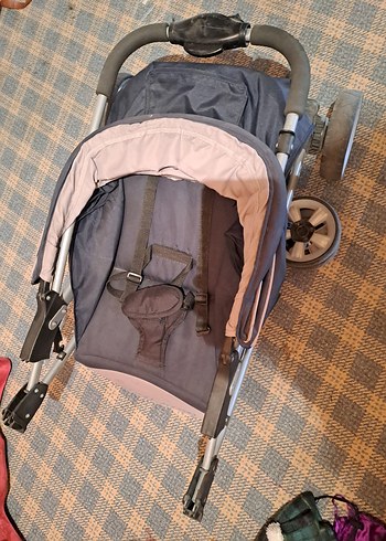 Mavi ve Gri Bebek Arabası - Görsel 4