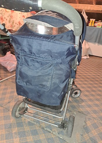Mavi ve Gri Bebek Arabası - Görsel 8