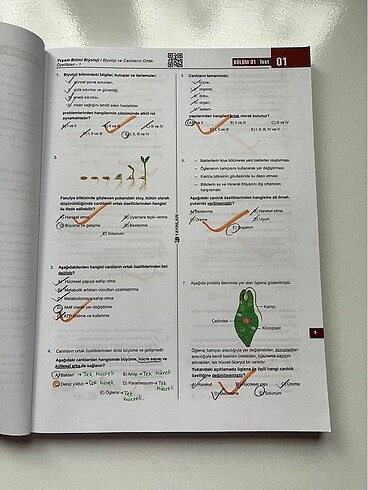  Beden 3D TYT Biyoloji video destekli defter ve soru bankası