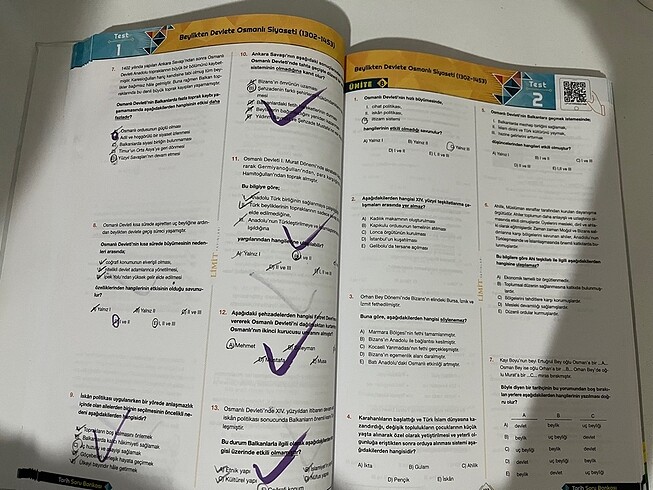 Beden Limit Yayınları Tarih Soru Bankası
