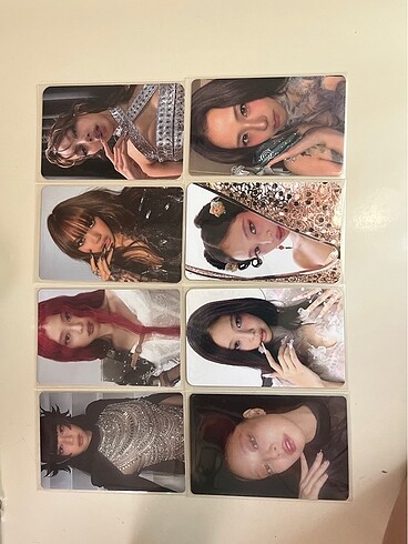 Blackpink jisoo jennie rose lisa rosè orijinal pc fotokart amort