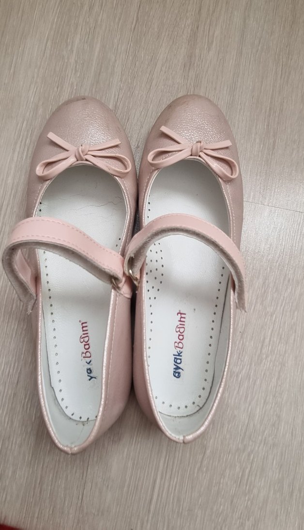 Kız Çocuk Pembe Tokalı Babet Ayakkabı - Görsel 3