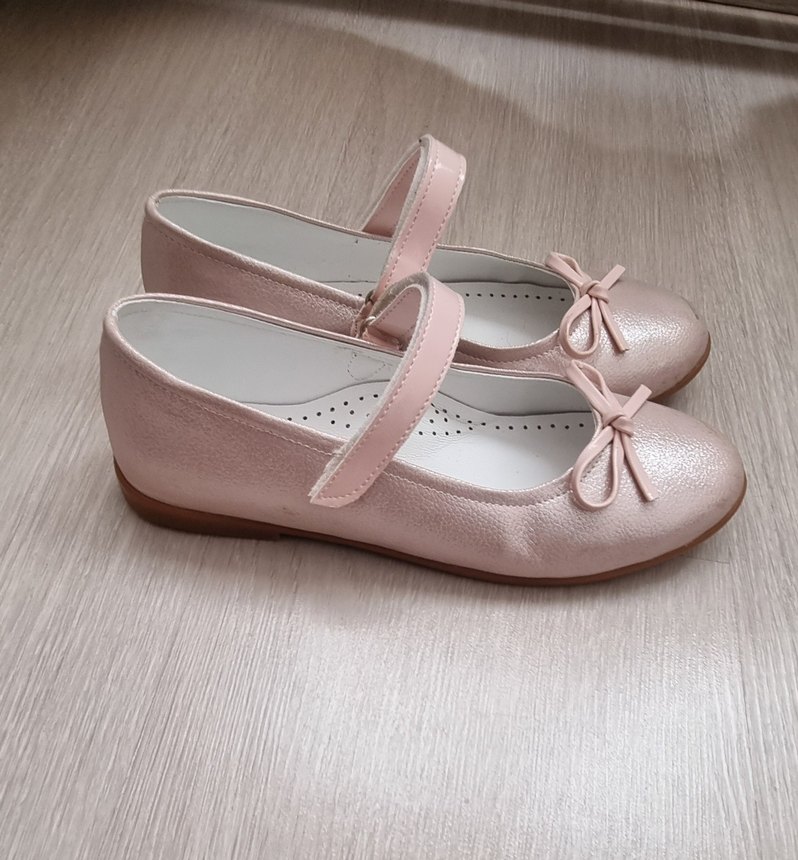 Kız Çocuk Pembe Tokalı Babet Ayakkabı - Görsel 5