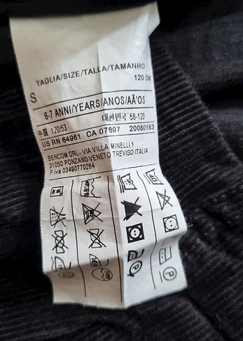 Benetton Siyah Kadife Şort (9- 10yaş) - Görsel 5