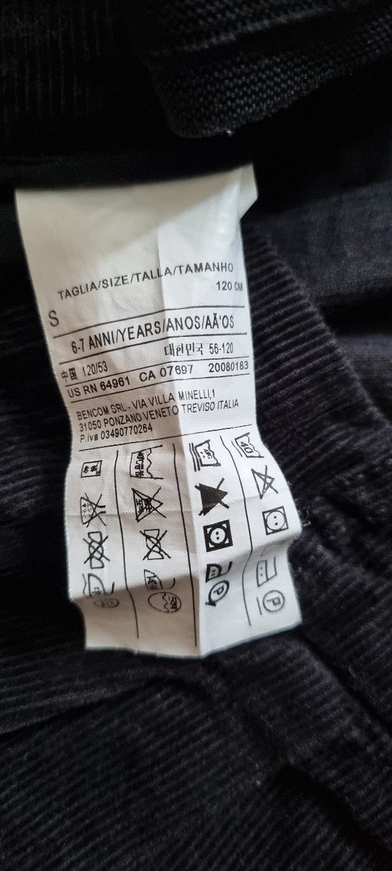 Benetton Siyah Kadife Şort (9- 10yaş) - Görsel 5