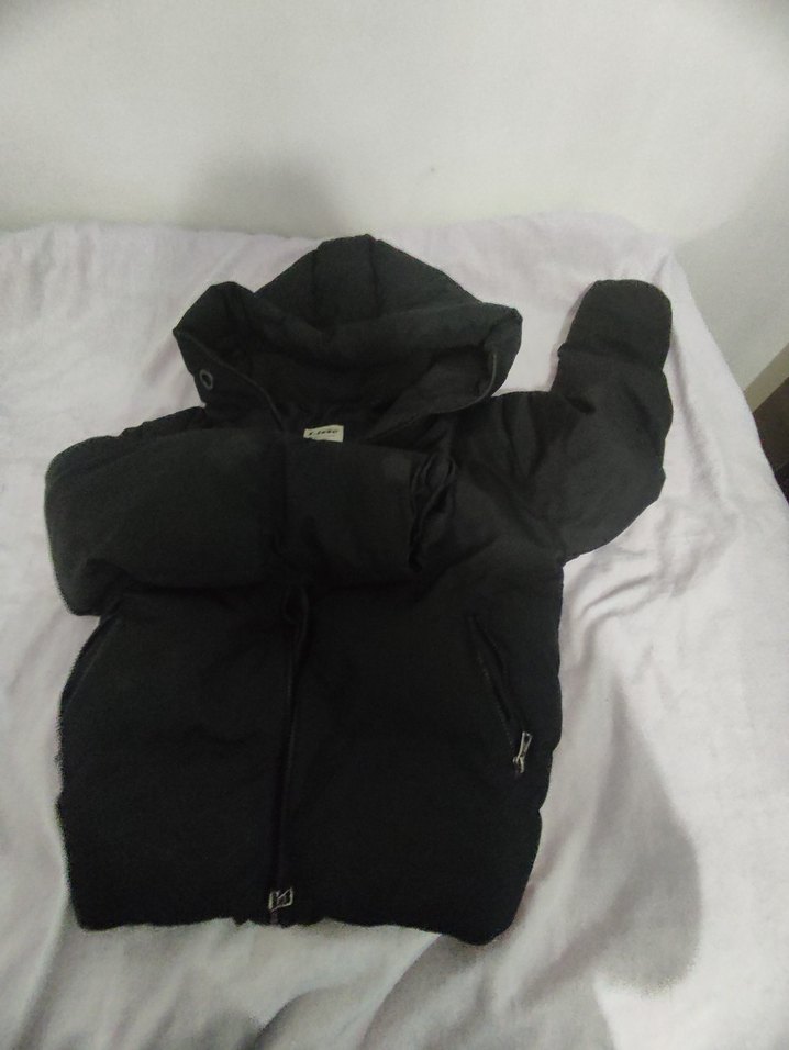 Siyah Kapüşonlu Kadın Kış Montu - Görsel 2