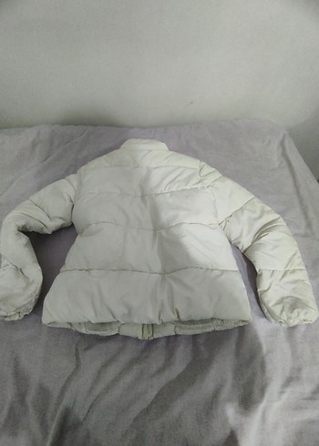 Kadın Beyaz Midi Kışlık Mont - Görsel 2