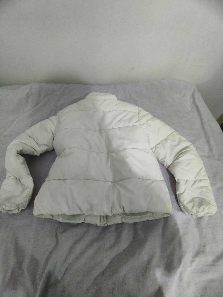 Kadın Beyaz Midi Kışlık Mont - Görsel 2