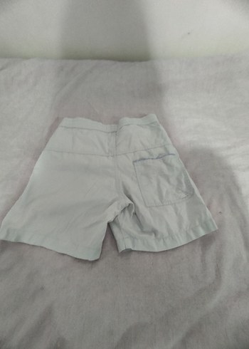 Gri Keten şort - Görsel 3