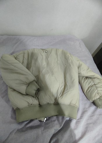 Gri Fermuarlı Kadın Midi Ceket - Görsel 3