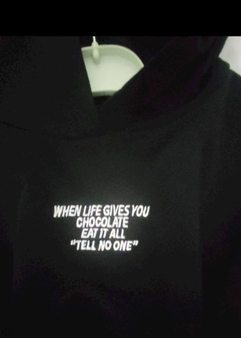 siyah sweatshirt - Görsel 2