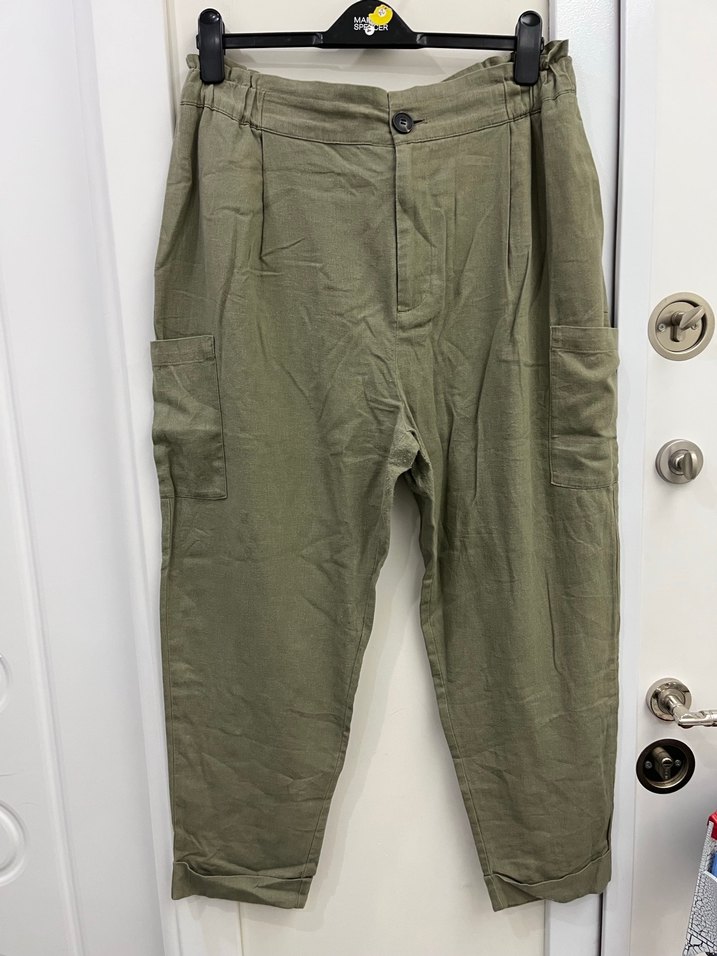 Zara kadın keten pantolon - Görsel 2