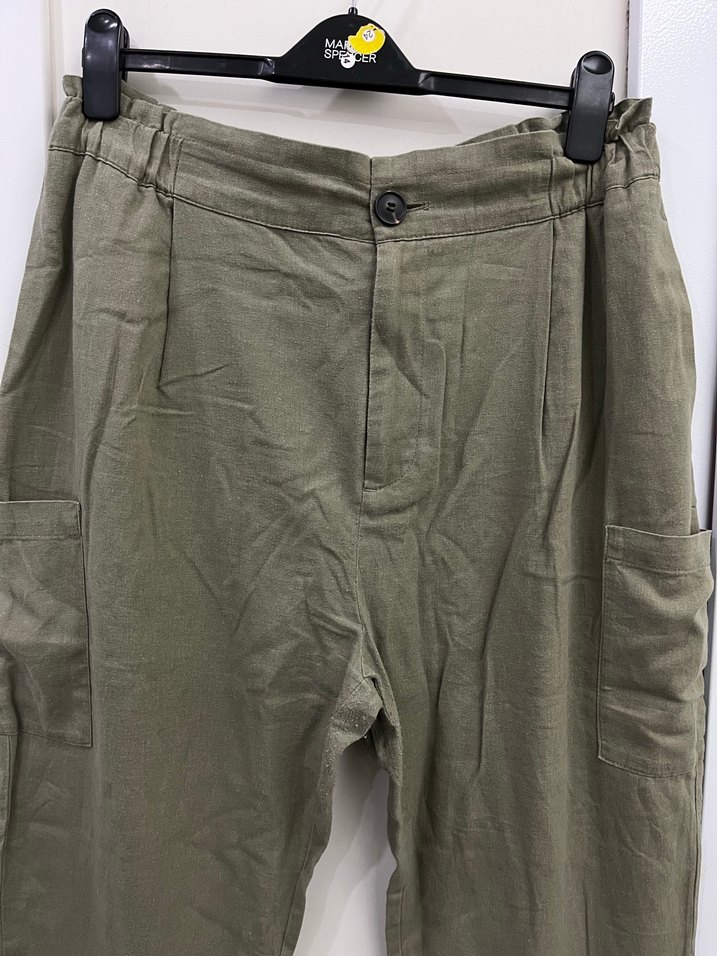 Zara kadın keten pantolon - Görsel 3