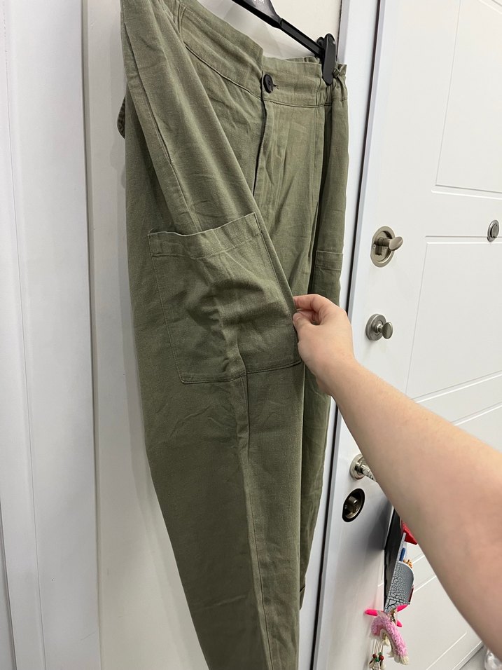 Zara kadın keten pantolon - Görsel 4