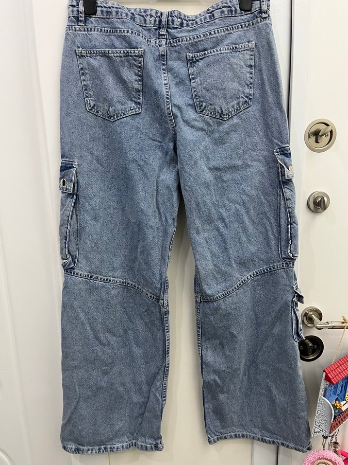 Kadın kargo  kot pantolon - Görsel 5