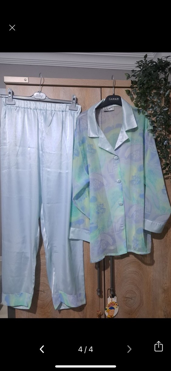 Pierre cardin kadın saten pijama takımı - Görsel 5