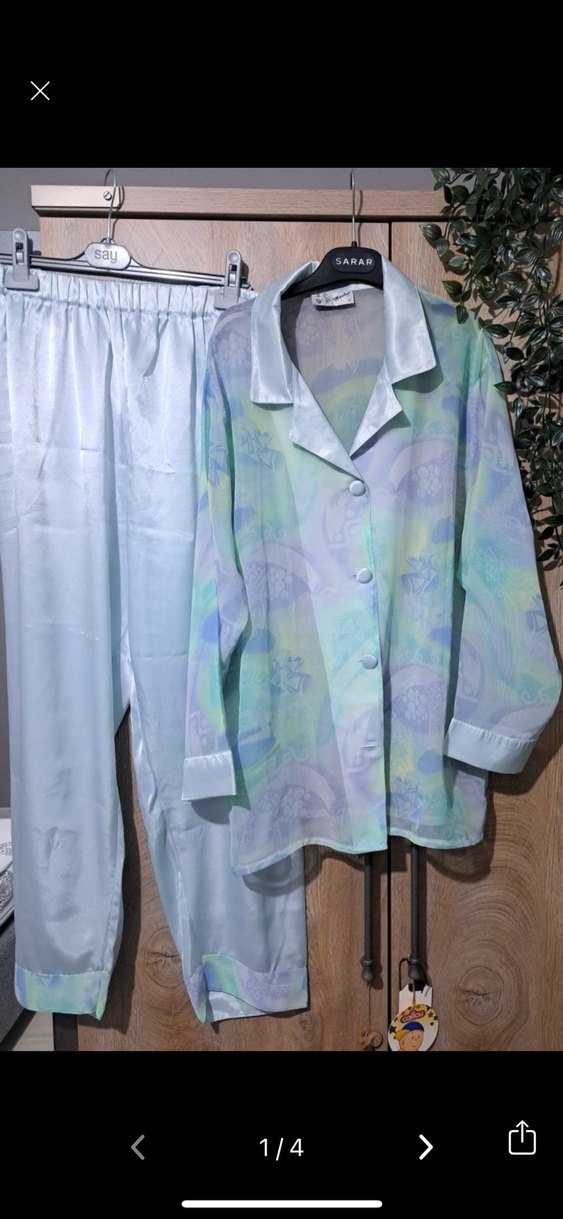 Pierre cardin kadın saten pijama takımı - Görsel 2