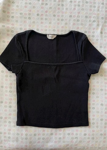 Bases Siyah Kadın Kısa Kollu Fitted Tişört