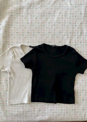 Trendyol & Milla Siyah Kadın Kısa Kollu Crop Top