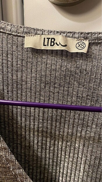xs Beden LTB GRİ CROP