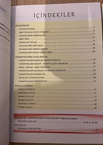 AYT ve TYT Matematik polinom Soru Bankaları