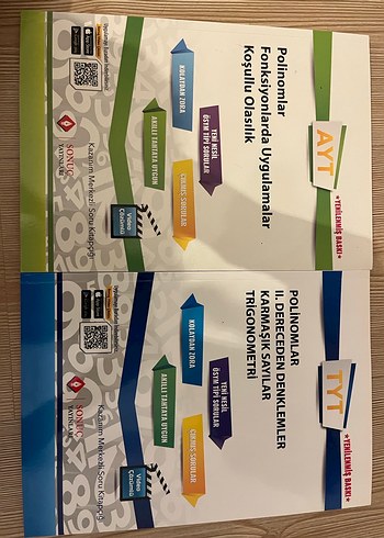 Beden Renk AYT ve TYT Matematik polinom Soru Bankaları