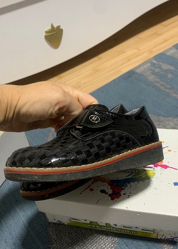 Erkek Çocuk Siyah Kareli Tokalı Ayakkabı - Görsel 2