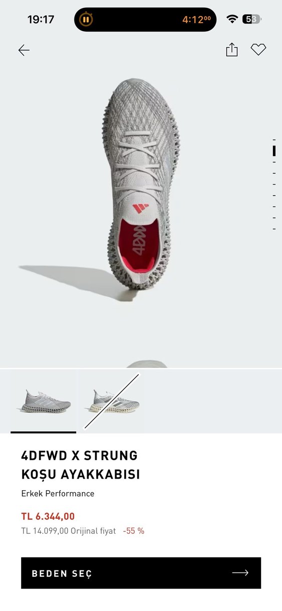 adidas strung koşu ayakkabısı - Görsel 2