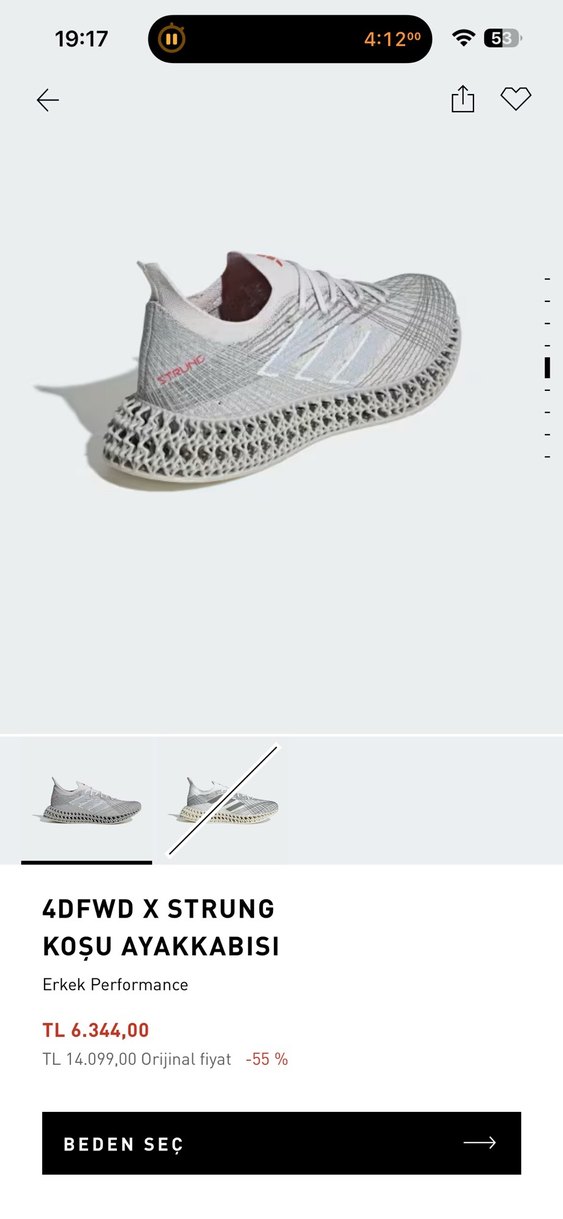 adidas strung koşu ayakkabısı - Görsel 5