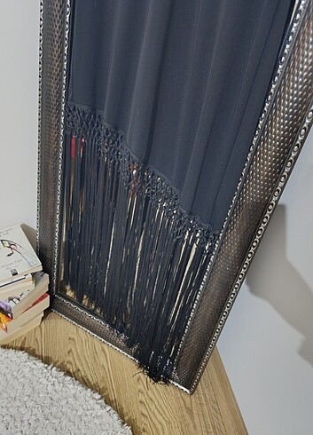 Siyah eteği püsküllü abiye  - Görsel 4